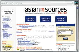 The company launches Asia’s first international trade website, Asian Sources Online.